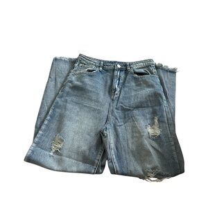 SHEIN Distressed Blue Jeans